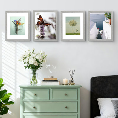 Cadre photo 11 po x 14 po avec passe-partout, paquet de 4