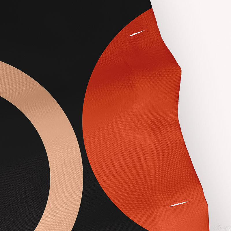 Rideau de douche Mod Circles, Orange récolte