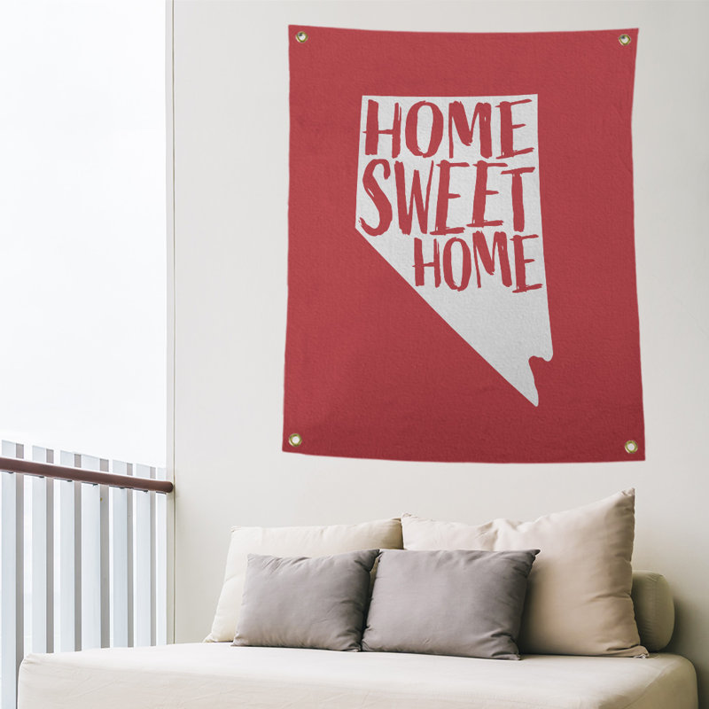 Tapisserie murale nevada doux pour la maison, H 59 po x l 50 po, Rouge