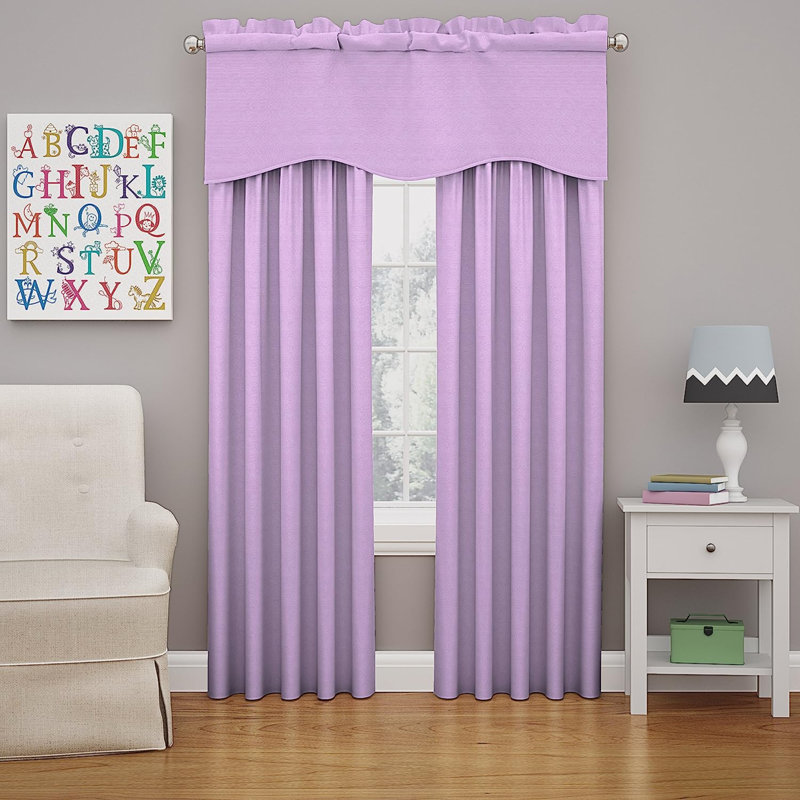 Cantonnière festonnée Eclipse Kendall, Mauve clair