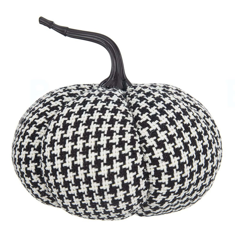 7x7x7.5" Fabric Pumpkin Decor, for Holiday Halloween Decoration