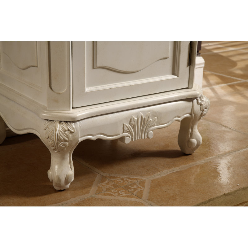 Burnet 21'' W x 73'' H x 18'' D Linen Cabinet, Antique White