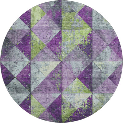 Premium Machine Washable Varroville AMF1721 Geometric Rug