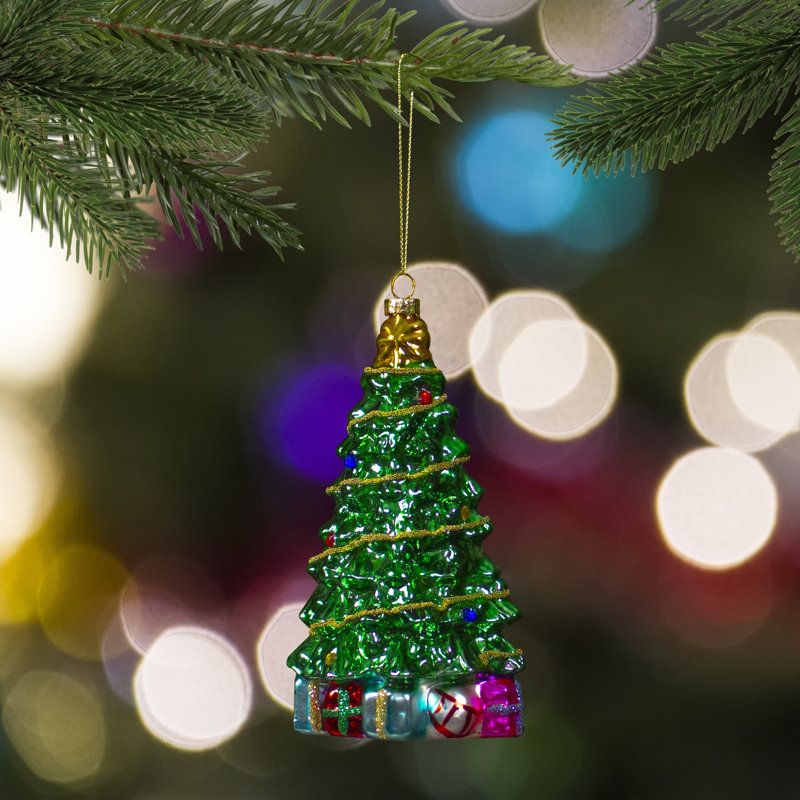 Ornement de Noël en verre 5,5 po