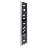 Modern Vertical LED Address Sign Plaque - 3 Digit