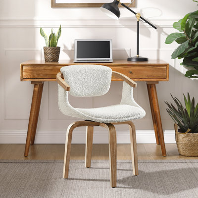 Chaise de bureau pivotante rembourrée Diland