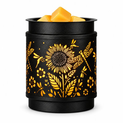 Metal Wax Melt Warmer Electric Candle Fragrance Burner Sunflower