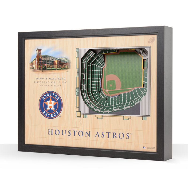 Art mural 3D MLB 25 couches StadiumViews, Astros de Houston