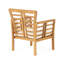 Ensemble de 2 fauteuils club et table Modern Wood Modern