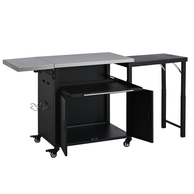 Smart Outdoor Kitchen Cart, Black