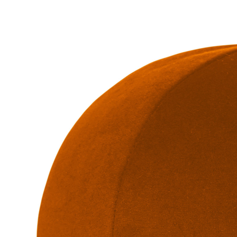 Posh Ball Circular Pillow Cover & Insert, 10"H x 10"W, Orange
