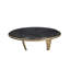 Table d'appoint 25 "avec plateau en marbre Emmett