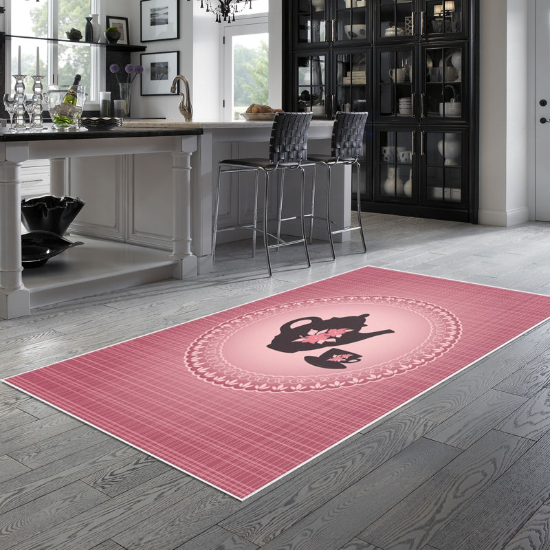 Tapis en polyamide tissé à la machine Blackberry, Rectangle 5 pi 3 po x 7 pi 7 po