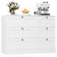Commode double moderne à 6 tiroirs l 43,31 po Beckwourth-1832028582