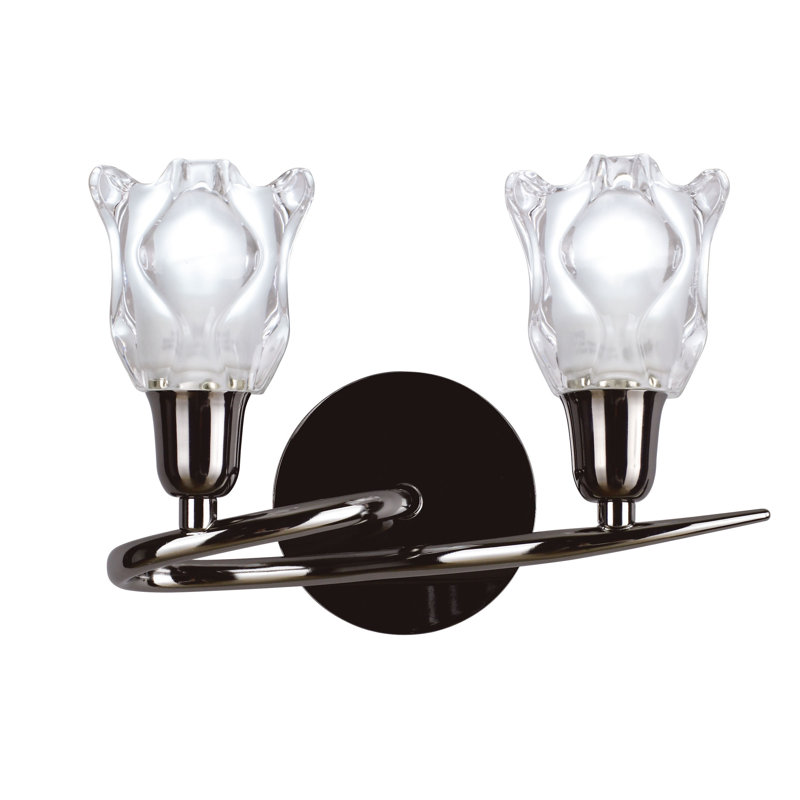 Watchman Chrome Armed Sconce, Yes, Black