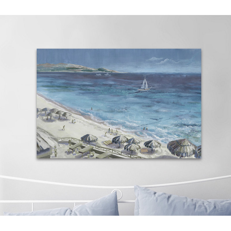 Top View - Wrapped Canvas Painting, 25cm H x 38cm W x 3.81cm D
