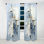 Minimalisme Moon Fantasy Sci Collage I - Rideau Glam - Velours obscurcissant - 1 panneau