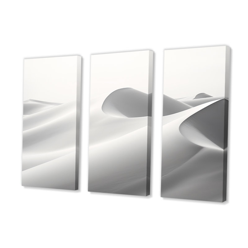 Ensemble de salon mural Desert Sands Of Slumber Dreams V - Minimalisme, Toile tendue, H 32 po x l 48 po x P 1 po