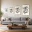 «Ink Flower I Cream» par Sara Zieve Miller - Impression sur toile