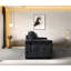 Comfy Grey With Foam Cushions And Stable Base Foam-wrapped Wood Construction