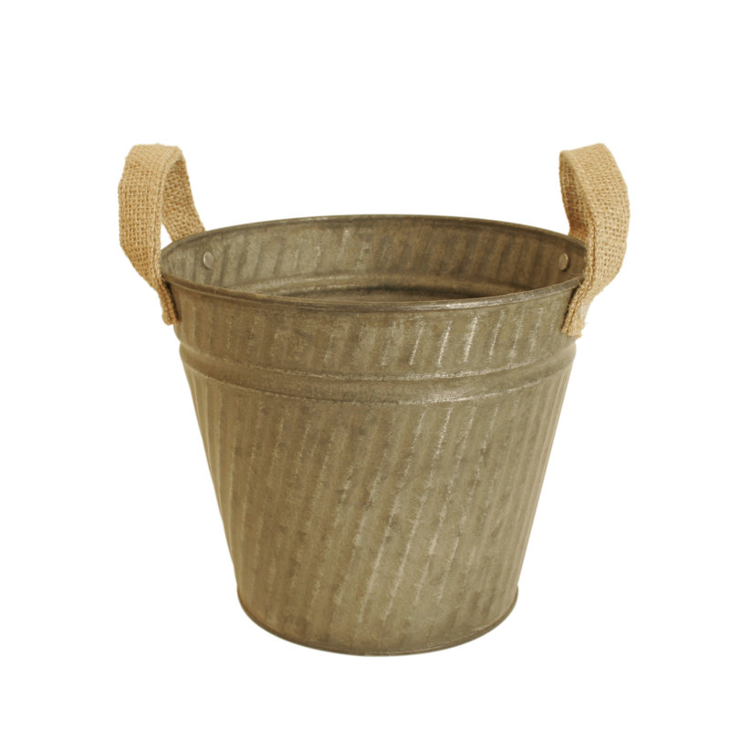Pot à fleurs en aluminium Du Palace, H 7 po x l 6 po x P 6 po