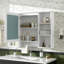 Armoire de toilette 3 en 1, armoire à pharmacie murale de 42 pouces avec tablette réglable et porte à fermeture en douceur, miroir haute définition avec rangement pour meuble-lavabo de salle de bain-425032928-425032929