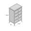 Commode pour femme 6 tiroirs Waterford