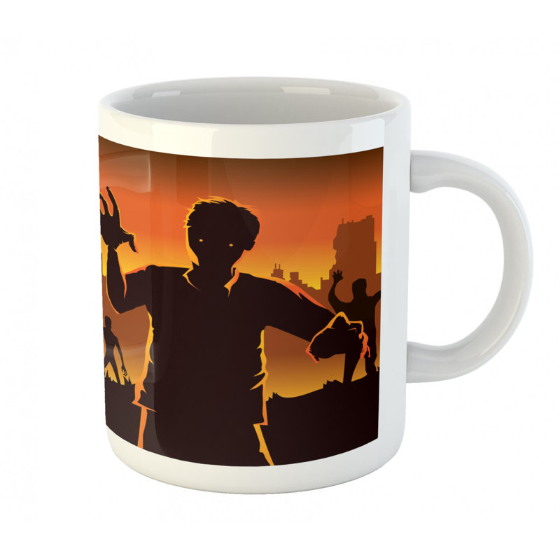 Grande tasse à café zombie