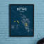 Kitwe City Map - No Frame Print-648197856