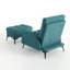 Affric 60cm Wide Velvet Wing Chair Recliner-2130332475