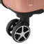 Valise rigide, valises en ABS léger et durable avec roues doubles, bagage de voyage à carreaux extensible de 28 pouces (rose)