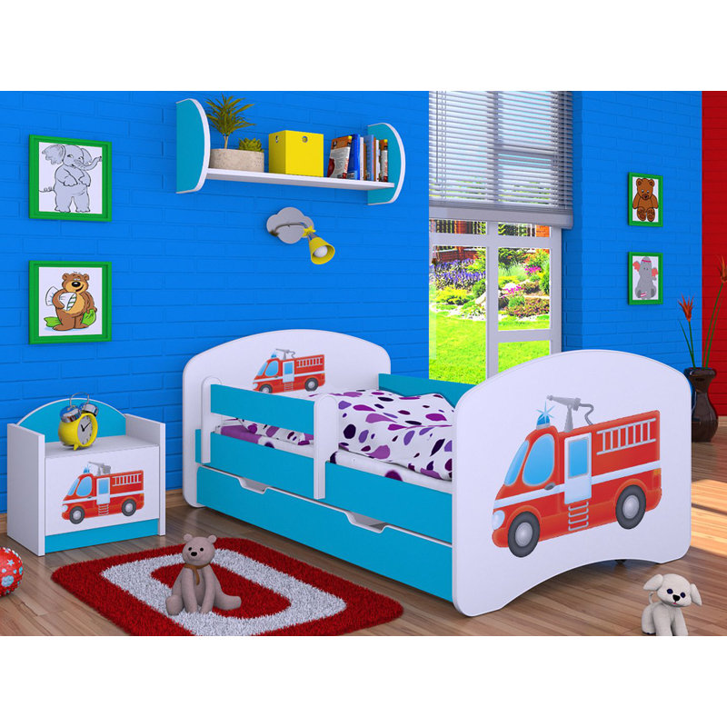 Manus Cabin Bed Themed Beds with Storage Included, Blue