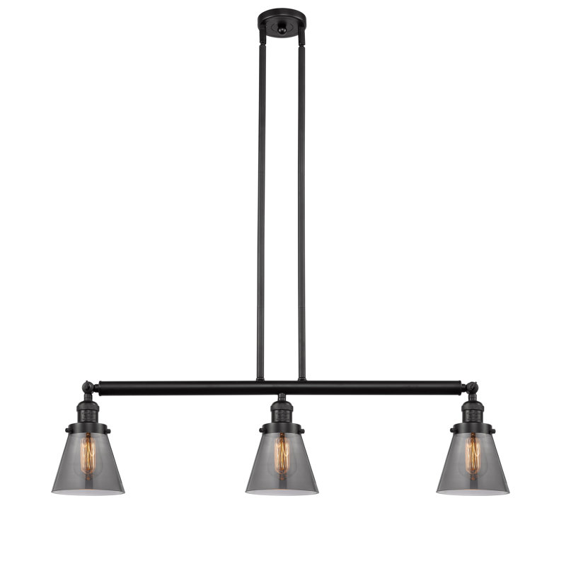 Montano 3 - Light Kitchen Island Pendant, No Bulb Included, Smoked, Oil Rubbed Bronze