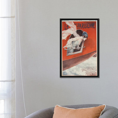 «Art Deco Air plane La Vie Parisienne, 1928», impression sur toile