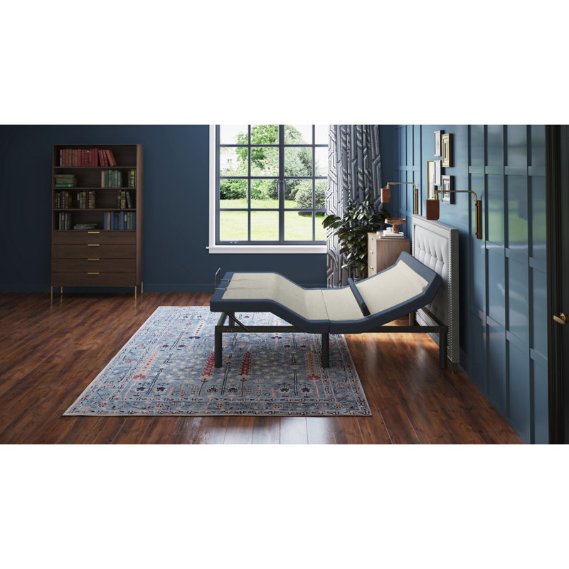 Adjustable Bed Base With Head/Foot Tilt And Lumbar Position Adjustment, Twin XL