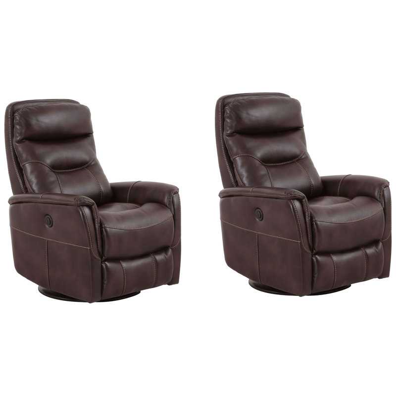 Akeelah 31" Wide Swivel Standard Recliner, Truffle