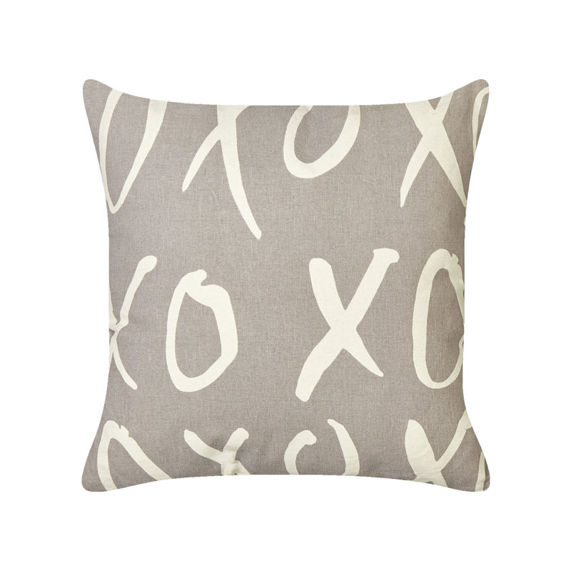 Saraiya Abstract Grey Square Cushion