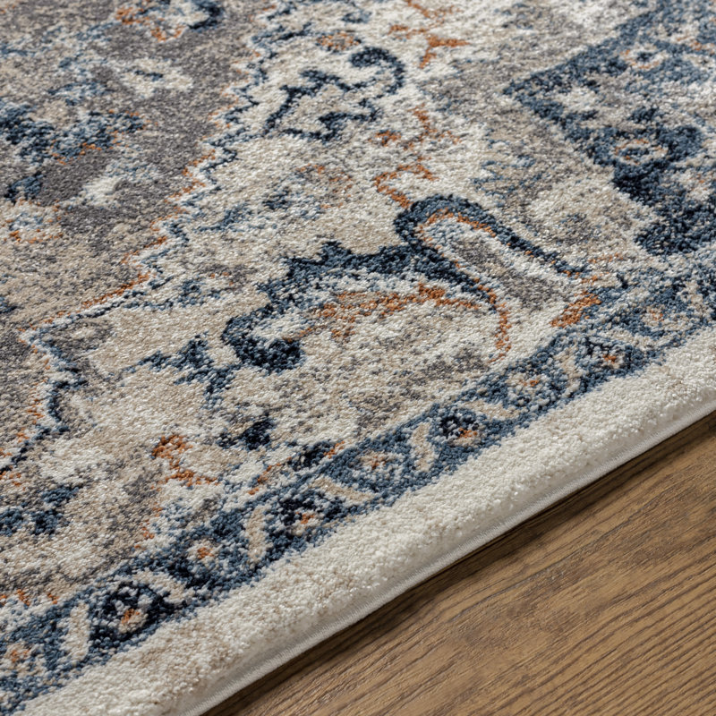 Tapis oriental tissé à la machine Hodder, Rectangle de 2 pi x 3 pi