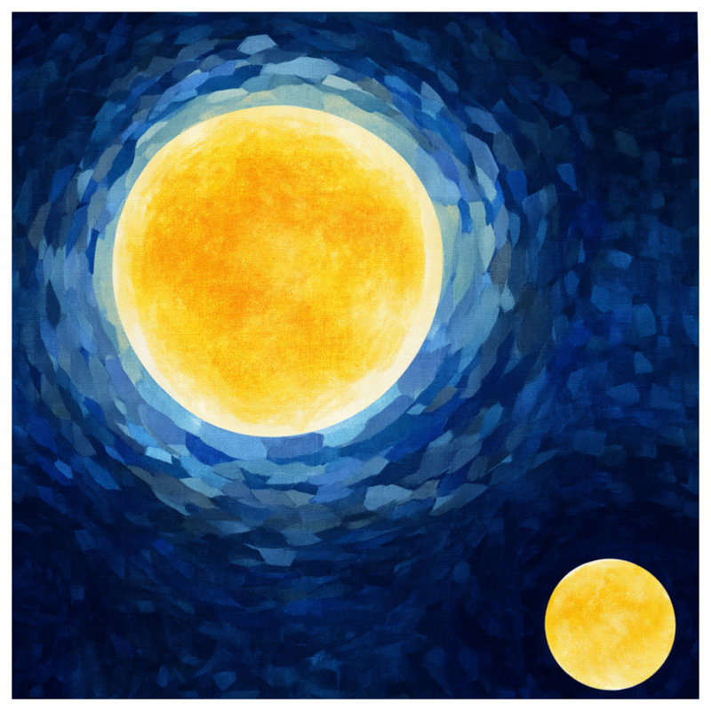 Édredon abstrait soleil moderne, Simple extra long