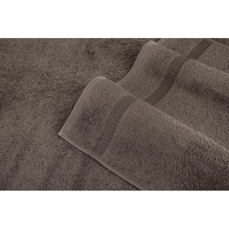 Essuie-mains Agathon 100% coton, Chocolat