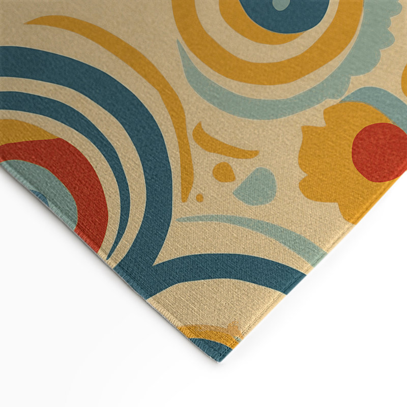 Funky Line Indoor And Outdoor Area Rug, Rectangle 9' x 12'