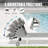 Outdoor Patio Chaise Lounge Set Of 3, Aluminum Pool Lounge Chairs With Side Table And Wheels, PVC-coated polyester Padded Adjustable Recliner All Weather For Poolside, Beach, Yard, Balcony-1755745410