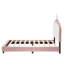 Lit simple tapissier Princess avec tête de lit en forme de couronne-1211653091