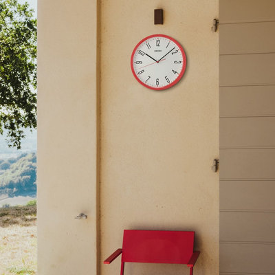 QHA011RLH Wall Clock, Red