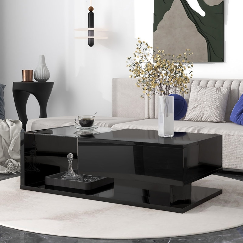 Table basse Modern, Noir, noir, noir, noir