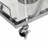 Plasencia Metal Rolling 3 Tiers Bar Cart with Wine Glass Storage and Handle-1780032420