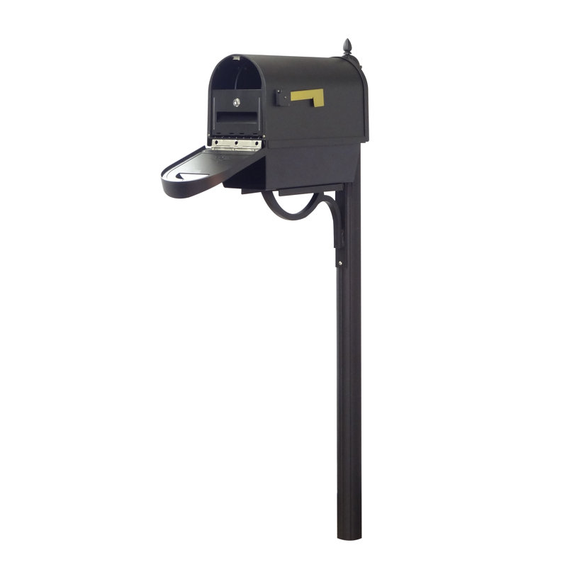Classic Aluminum Post Mounted Post Box