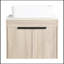 Ensemble de meuble-lavabo mural 24 po avec lavabo en céramique Modern Design