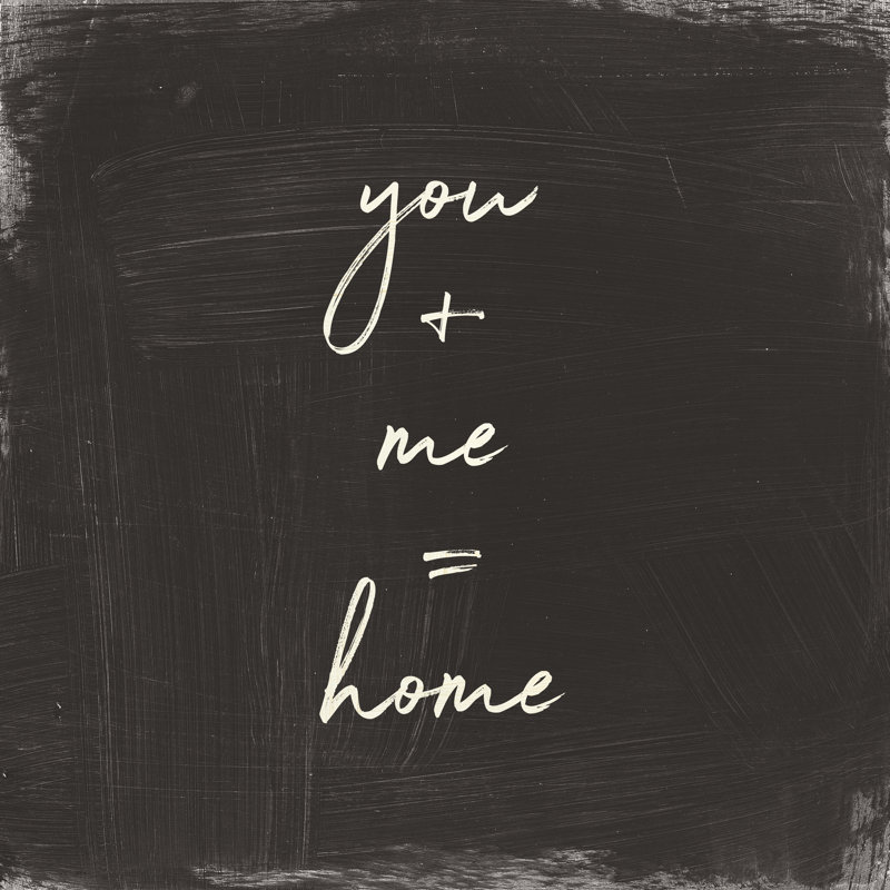 «My Home Inspiration I», impression d'art textuel sur toile sans cadre, H 36 po x l 36 po