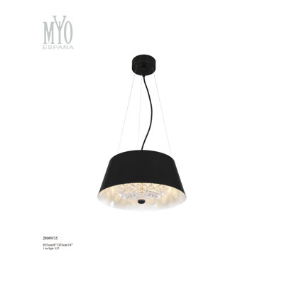 Light Vader 1 - Light Matt Black Geometric Pendant